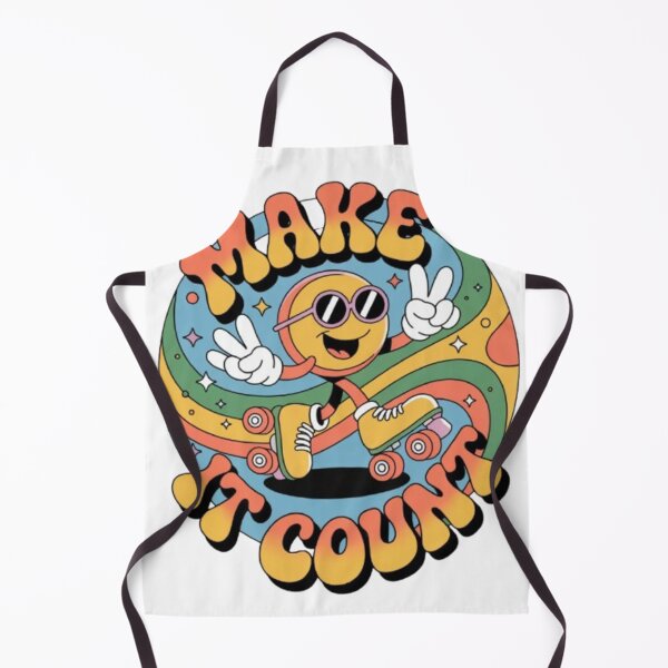Item preview, Make It Count – Retro Skater Smiley Graphic Tee designed and sold by NewUSShop.