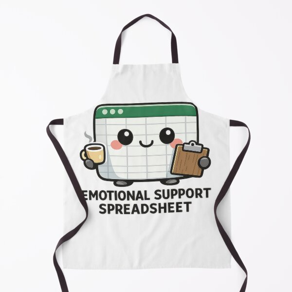 Item preview, Emotional Support Spreadsheet Kawaii Funny designed and sold by jgvisualarts.