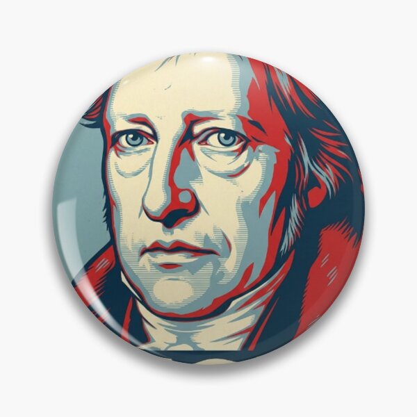 Item preview, Georg Wilhelm Friedrich Hegel Hope Style Retro Poster Art  designed and sold by Anya Byron.