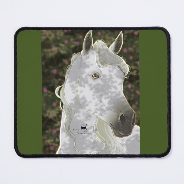 Item preview, White horse in the dawn of spring designed and sold by SummerKittyArtz.
