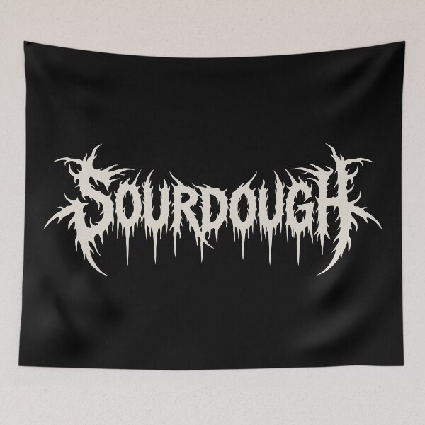 Item preview, Sourdough Funny Death Metal Style Logo designed and sold by Eh Plus Designs.