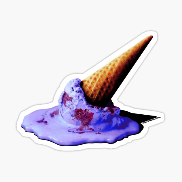 Melting Planet Sticker