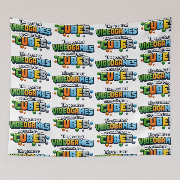 Item preview, The Greatest Videogames Are Made From Cubes designed and sold by TeeTimeTreasure.