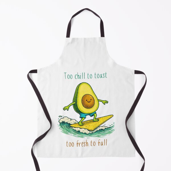 Item preview, Avocado Surfer – Too Chill to Toast, Too Fresh to Fall designed and sold by majesty-prints.