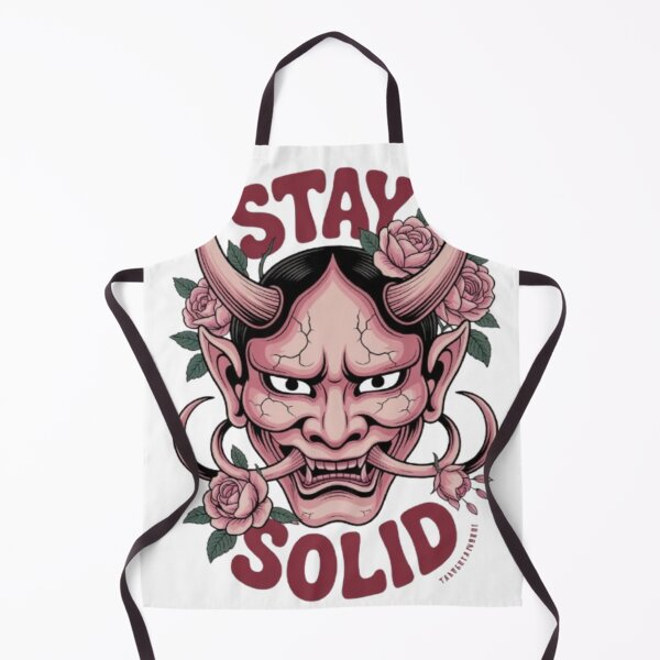 Item preview, Stay Solid – Oni Mask Floral Neo-Traditional Graphic Tee designed and sold by NewUSShop.