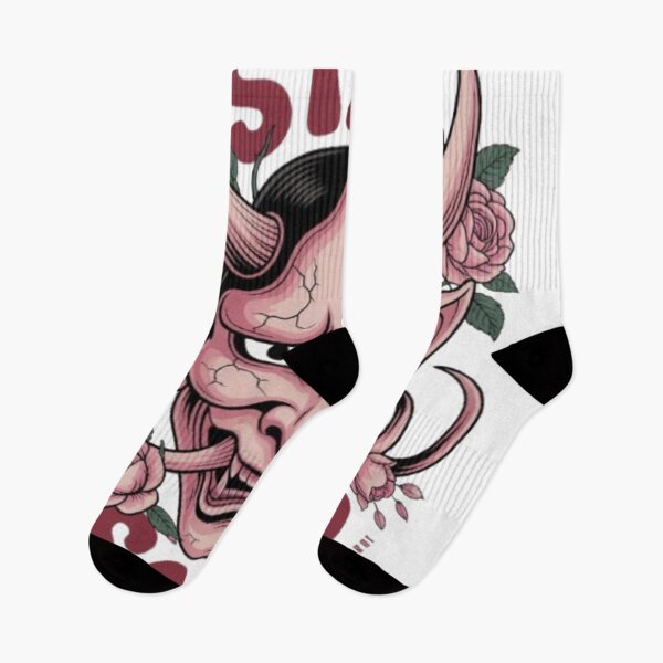 Item preview, Stay Solid – Oni Mask Floral Neo-Traditional Graphic Tee designed and sold by NewUSShop.