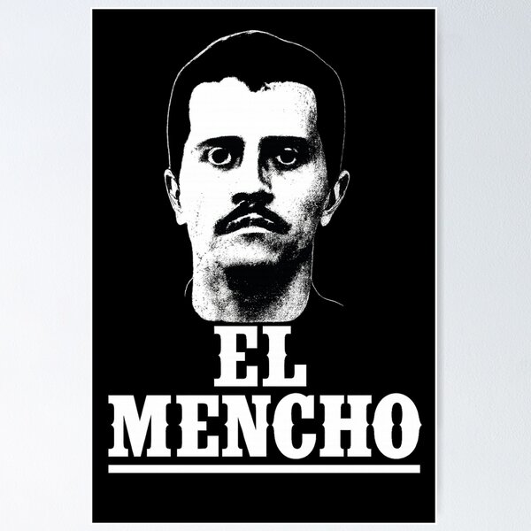 Item preview, El Mencho Mexican Style T-Shirt – Narco Inspired Sugar Skull Graphic Tee – Day of the Dead Street Art Design designed and sold by ArminGreen.