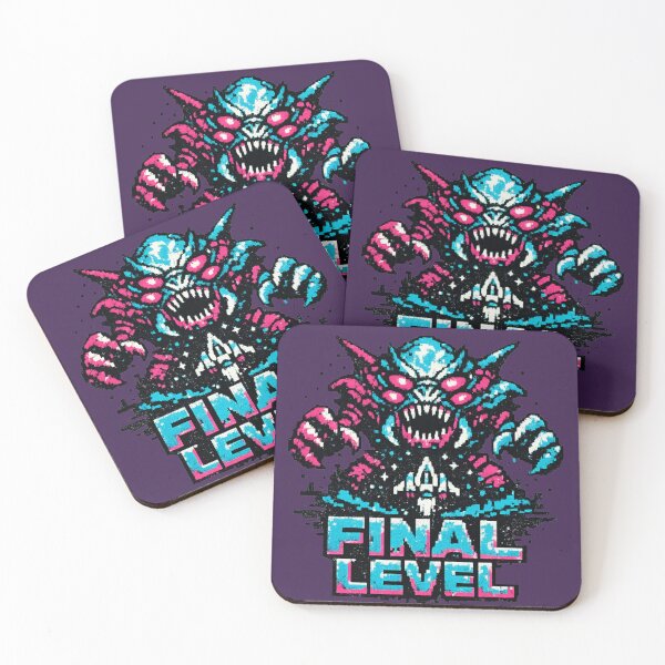 Item preview, Final Level Neon Boss Monster – Retro Arcade Gaming Design designed and sold by JonelCrafts.