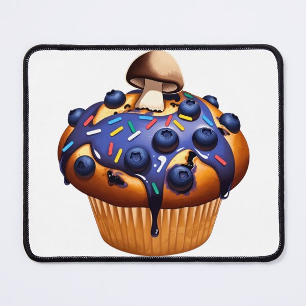 Item preview, Mushroom Muffin Surreal Bakery Art designed and sold by LittleMushroomGarden.