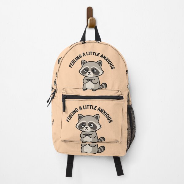 Item preview, Anxious Raccoon Sticker | Relatable Anxiety Meme | Cute Chaotic Animal designed and sold by ZyxDes.