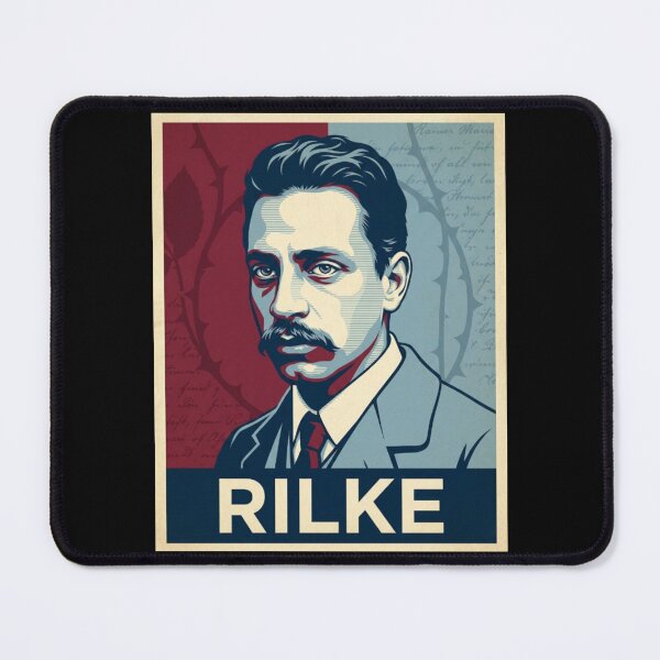 Item preview, Rainer Maria Rilke Hope Style Poster - Dark Academia Poetry Art designed and sold by Anya Byron.