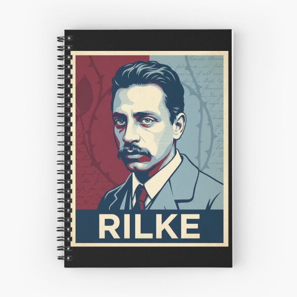 Item preview, Rainer Maria Rilke Hope Style Poster - Dark Academia Poetry Art designed and sold by Anya Byron.
