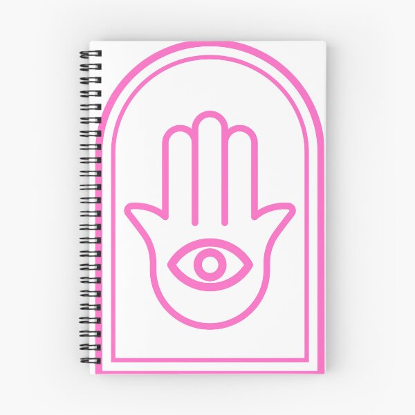 Item preview, Hamsa Hand Evil Eye Protection | Jewish Spiritual Symbol | Minimalist Pink Line Art designed and sold by That-Jewy-Shop.
