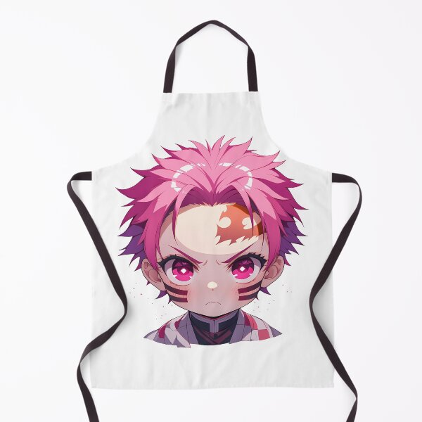 Item preview, Akaza Demon Slayer Anime Chibi Kawaii Angry Pink Marked Demon Expression designed and sold by 108Recordings.