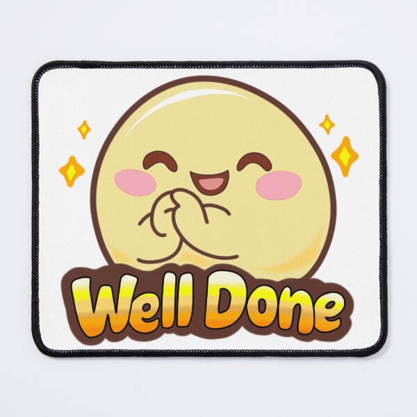 Item preview, Well Done - Cute Celebration Character Sticker designed and sold by TavaCreart.