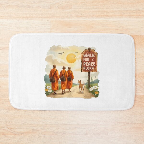 Item preview, Vintage Retro Walk for Peace Monks with Aloka Dog Tee designed and sold by CristHuds.