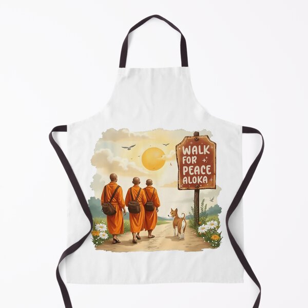 Item preview, Vintage Retro Walk for Peace Monks with Aloka Dog Tee designed and sold by CristHuds.