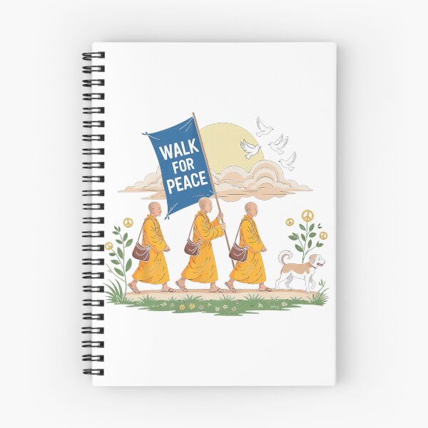 Item preview, Walk for Peace Aloka Buddhist Monks Journey  designed and sold by CristHuds.