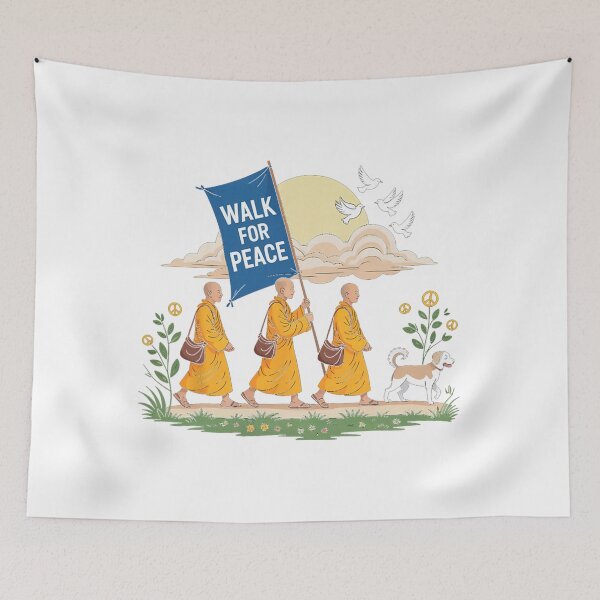 Item preview, Walk for Peace Aloka Buddhist Monks Journey  designed and sold by CristHuds.