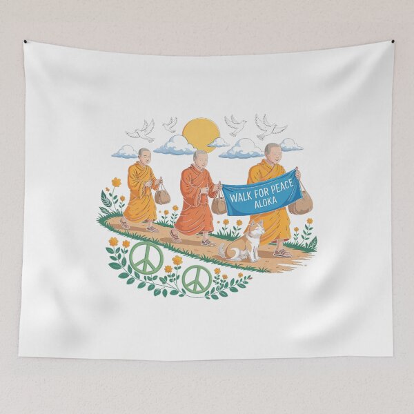 Item preview, Walk for Peace Aloka Buddhist Monks Journey  designed and sold by CristHuds.