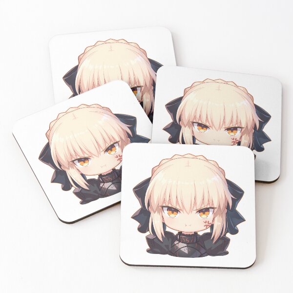 Item preview, Chibi Kawaii Angry Saber Alter Fate Stay Night Anime Character Dark Armor Look designed and sold by 108Recordings.
