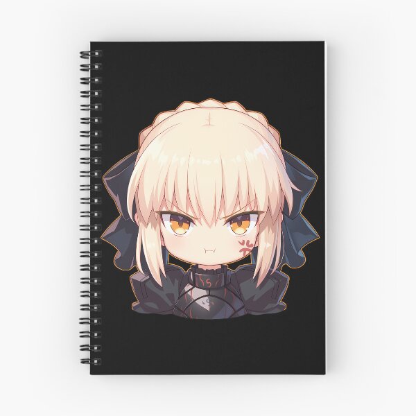 Item preview, Chibi Kawaii Angry Saber Alter Fate Stay Night Anime Character Dark Armor Look designed and sold by 108Recordings.