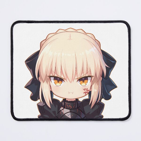 Item preview, Chibi Kawaii Angry Saber Alter Fate Stay Night Anime Character Dark Armor Look designed and sold by 108Recordings.