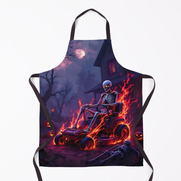 Item preview, The Flaming Lawnmower Skeleton  designed and sold by Xavierartaiart.
