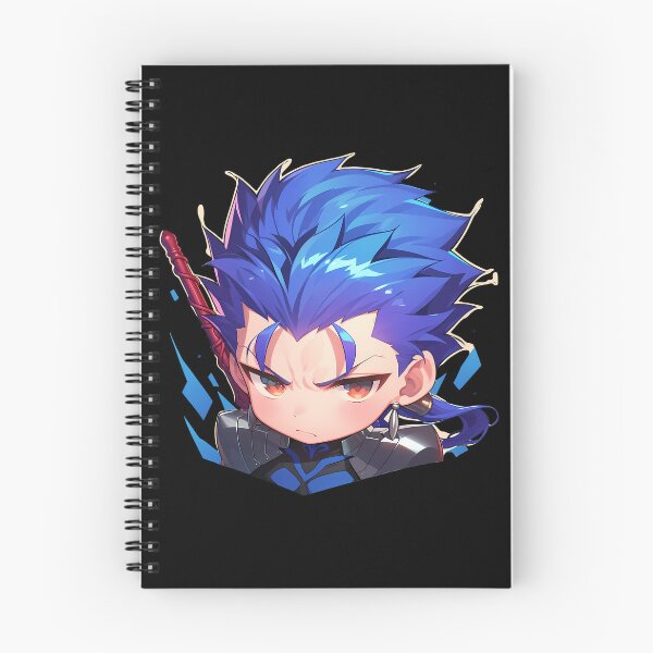 Item preview, Chibi Kawaii Angry Lancer Fate Stay Night Anime Character Spear Warrior designed and sold by 108Recordings.