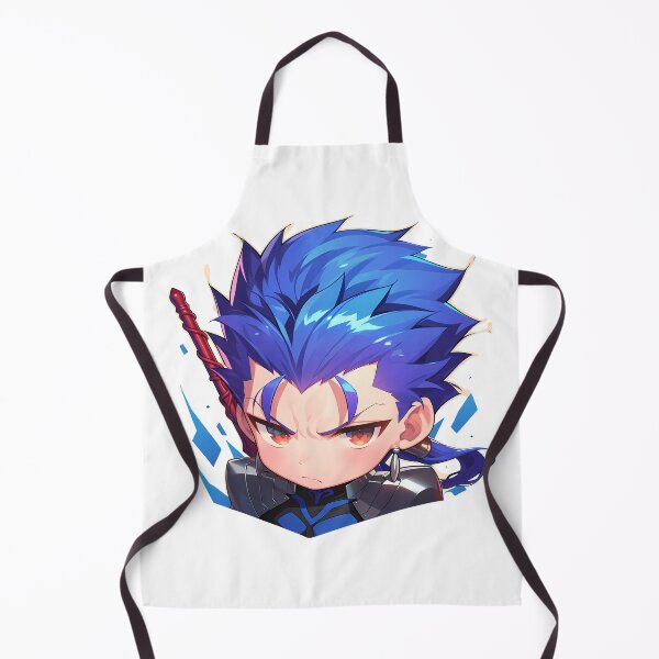 Item preview, Chibi Kawaii Angry Lancer Fate Stay Night Anime Character Spear Warrior designed and sold by 108Recordings.