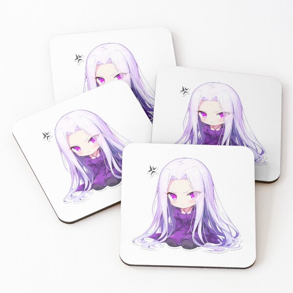 Item preview, Chibi Kawaii Angry Illyasviel Von Einzbern Fate Stay Night Anime Character Purple Dress designed and sold by 108Recordings.