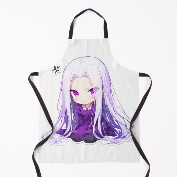 Item preview, Chibi Kawaii Angry Illyasviel Von Einzbern Fate Stay Night Anime Character Purple Dress designed and sold by 108Recordings.