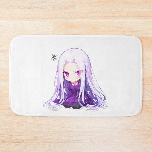 Item preview, Chibi Kawaii Angry Illyasviel Von Einzbern Fate Stay Night Anime Character Purple Dress designed and sold by 108Recordings.