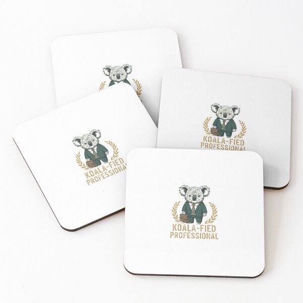 Item preview, ​Koala-fied Professional - Funny Koala Job Pun designed and sold by Pugs N Puns.