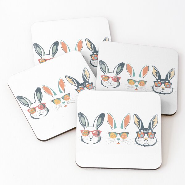 Item preview, Cool Easter Bunnies with Egg-Shade Sunglasses designed and sold by Nacho Average Designs.
