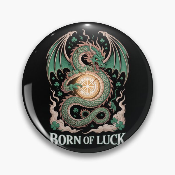 Item preview, Born Of Luck – Celtic Dragon Shamrock Shield St. Patrick's Day designed and sold by DarylWelsh2024.