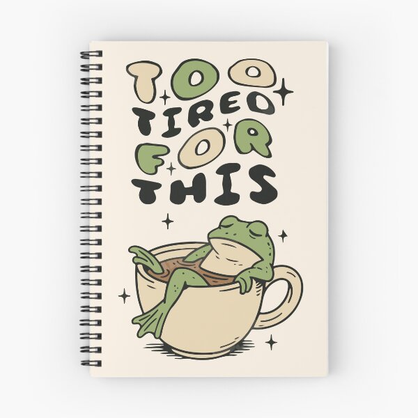 Item preview, Too Tired for This frog in tea cup designed and sold by BrownHorse90s.