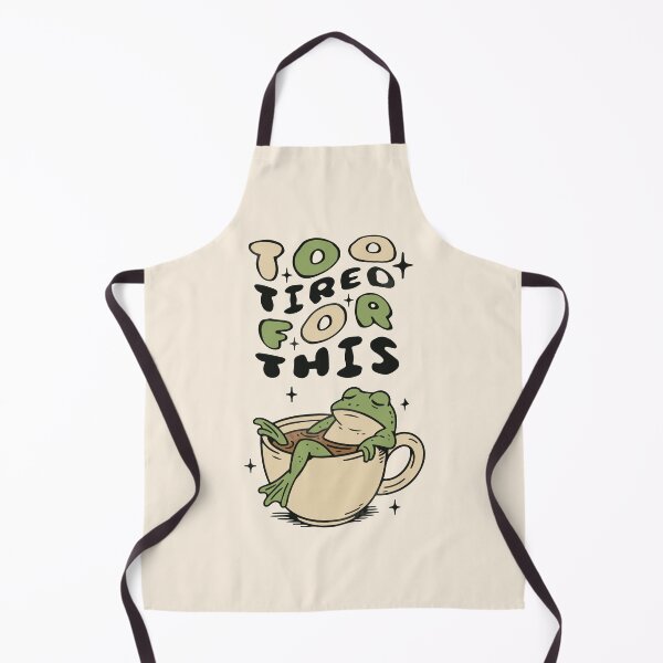 Item preview, Too Tired for This frog in tea cup designed and sold by BrownHorse90s.