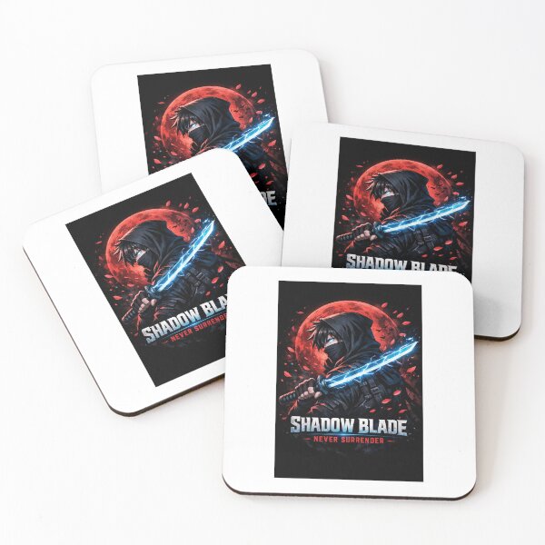 Item preview, Dark Shadow Blade Ninja Warrior – Never Surrender Motivational Anime Aesthetic Art designed and sold by Anshugoyal.