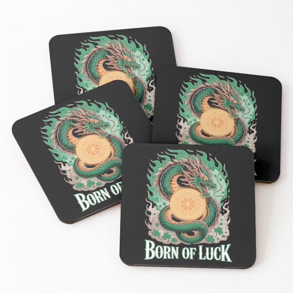 Item preview, Born Of Luck – Celtic Serpent Dragon Glowing Shield St. Patrick's Day designed and sold by DarylWelsh2024.