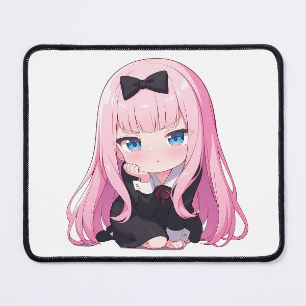 Item preview, Chibi Kawaii Angry Chika Fujiwara Kaguya Sama Love Is War Anime Pink Hair Mood designed and sold by 108Recordings.