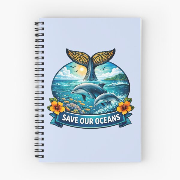 Item preview, Save Our Oceans - Whale and Dolphins designed and sold by Myra365Art.