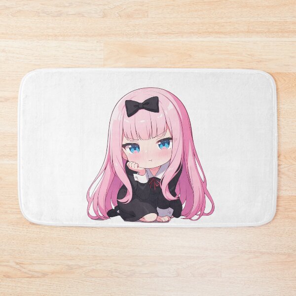 Item preview, Chibi Kawaii Angry Chika Fujiwara Kaguya Sama Love Is War Anime Pink Hair Mood designed and sold by 108Recordings.