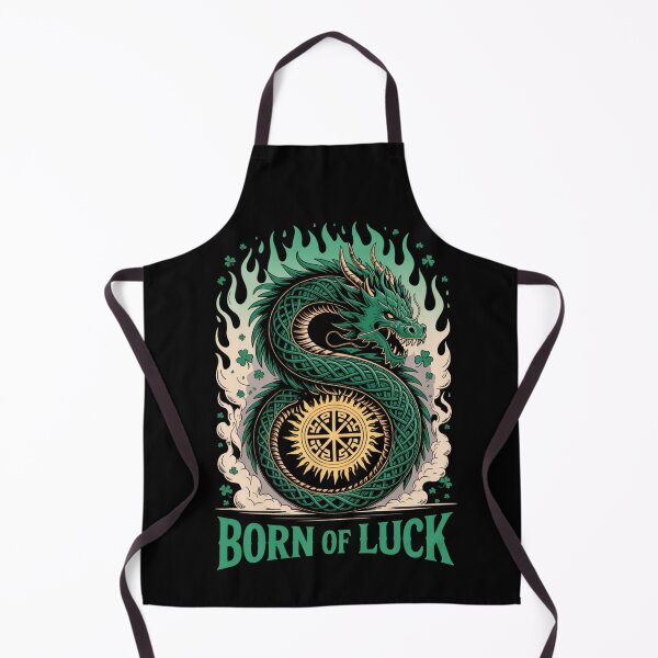 Item preview, Born Of Luck – Celtic Knotwork Serpent Dragon Sun Wheel St. Patrick's Day designed and sold by DarylWelsh2024.