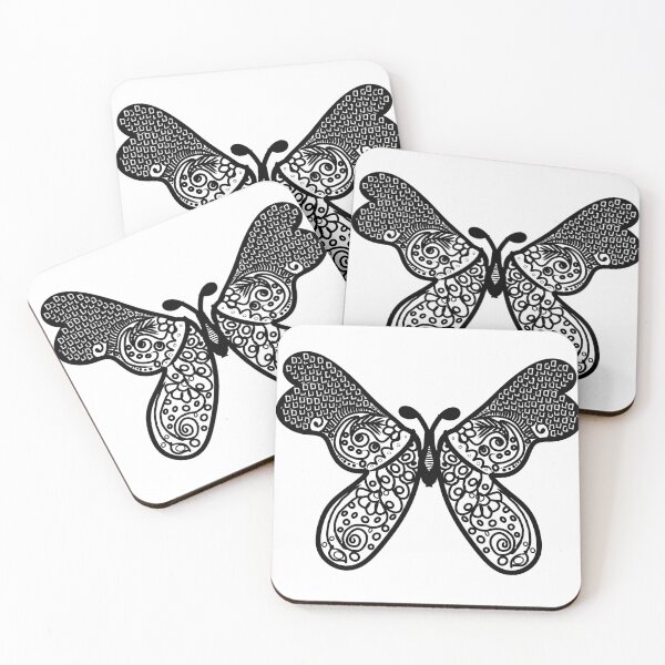 Item preview, Intricate Mandala Butterfly | Boho Line Art designed and sold by HopeAndHustle.