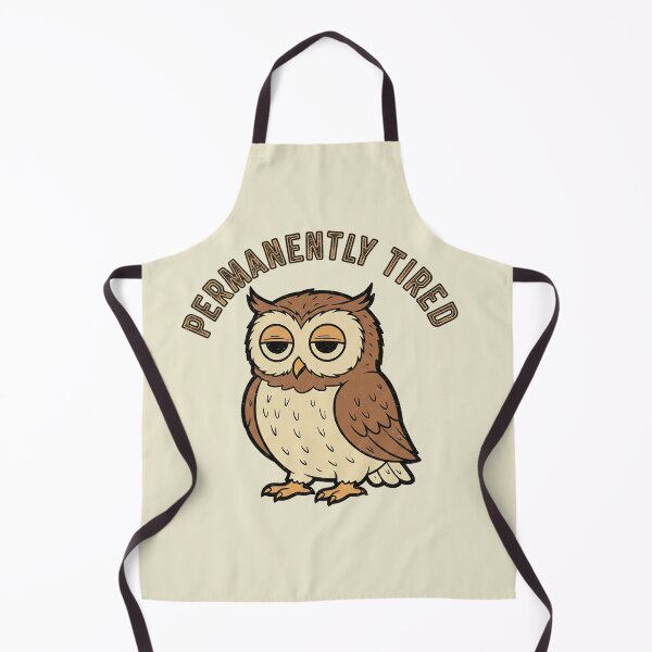 Item preview, Tired Owl | Chronically Exhausted Meme Sticker designed and sold by ZyxDes.