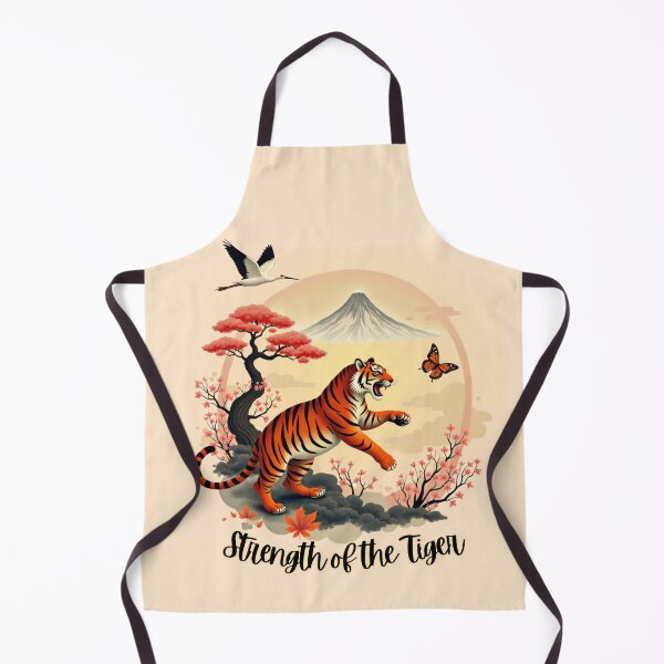 Item preview, Strength of the Tiger - Japanese Zen Nature Art - Oriental Wildlife Glow designed and sold by PriyaMagic.