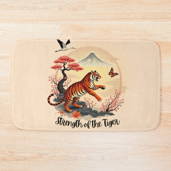 Item preview, Strength of the Tiger - Japanese Zen Nature Art - Oriental Wildlife Glow designed and sold by PriyaMagic.