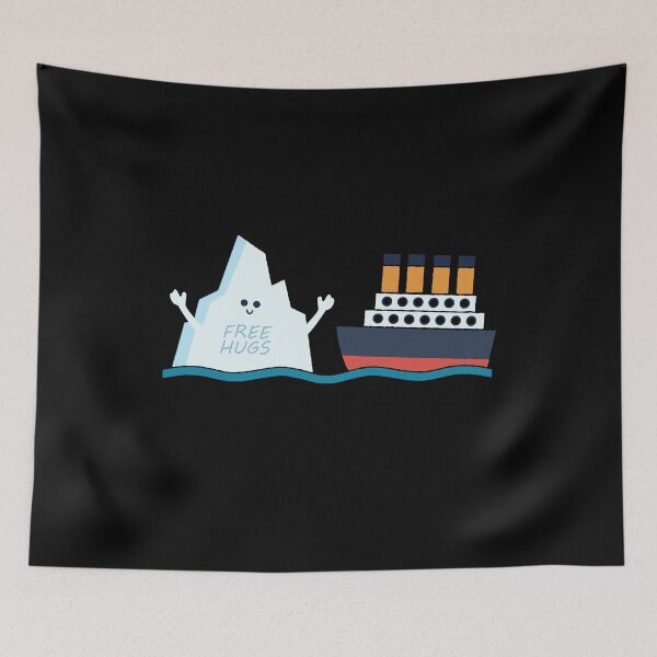 Item preview, Titanic Funny Titanic and Iceberg Free Hug Parody Boys Girls designed and sold by farhanhafeez.