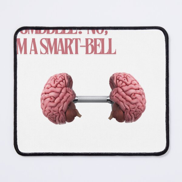 Item preview, Smartbell Funny Brain Dumbbell Workout Pun designed and sold by poomfitshirt.